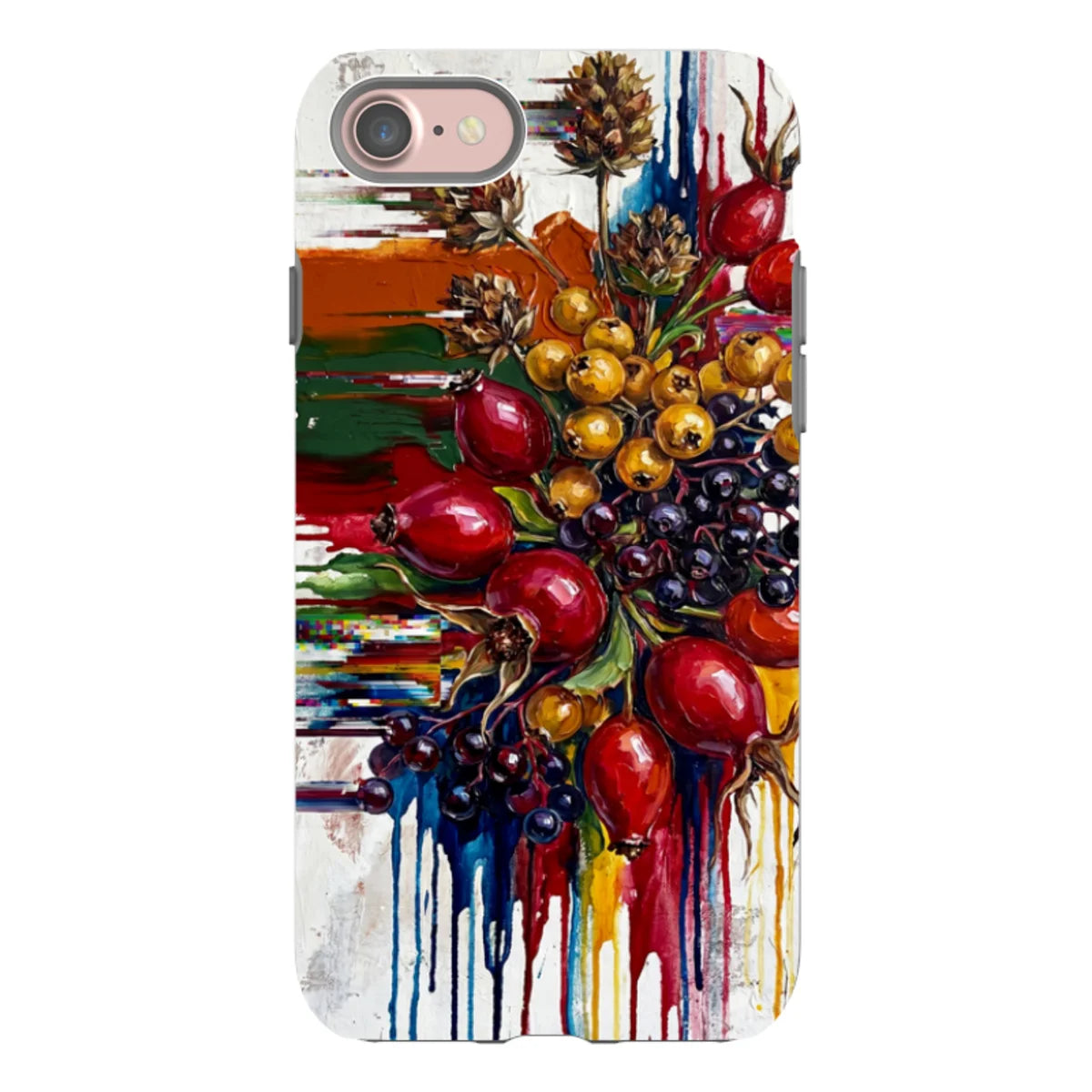 Autumn Berries and Botanicals by Frida Lövström — iPhone SE2 Tough Case In Matte Tough Case — Finnaij