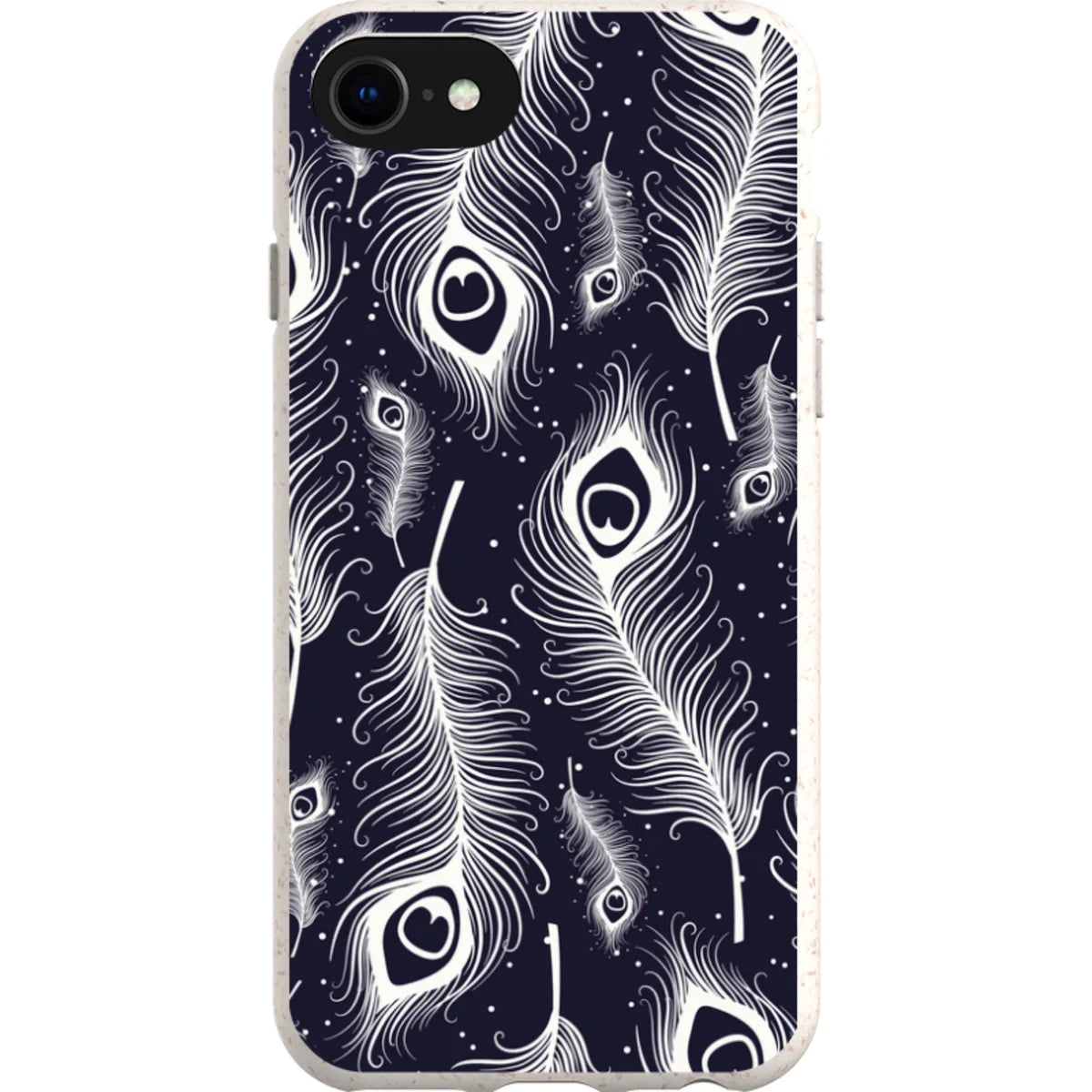 Feathers in Bloom — iPhone SE3 iPhone Bio-degradable Case — Finnaij