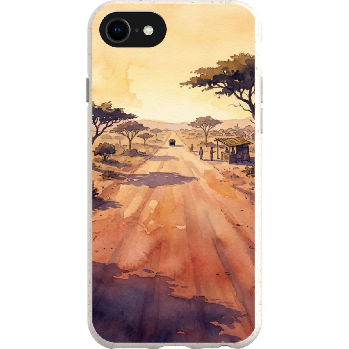 Laterite Road Golden Hour by Tobi Akinyemi — iPhone SE3 iPhone Bio-degradable Case — Finnaij