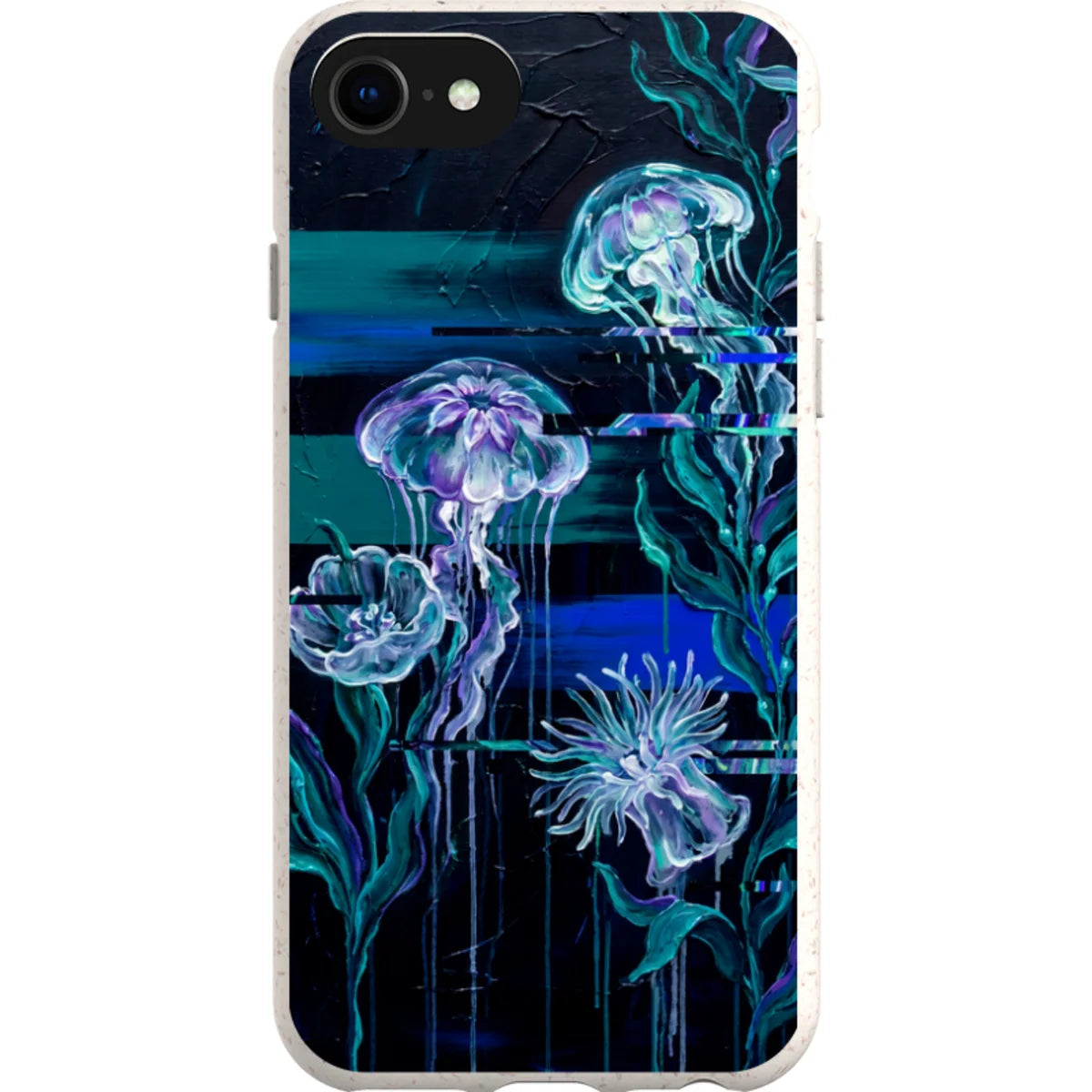 Deep-Sea Underwater Botanical Fantasy by Frida Lövström — iPhone SE3 iPhone Bio-degradable Case — Finnaij