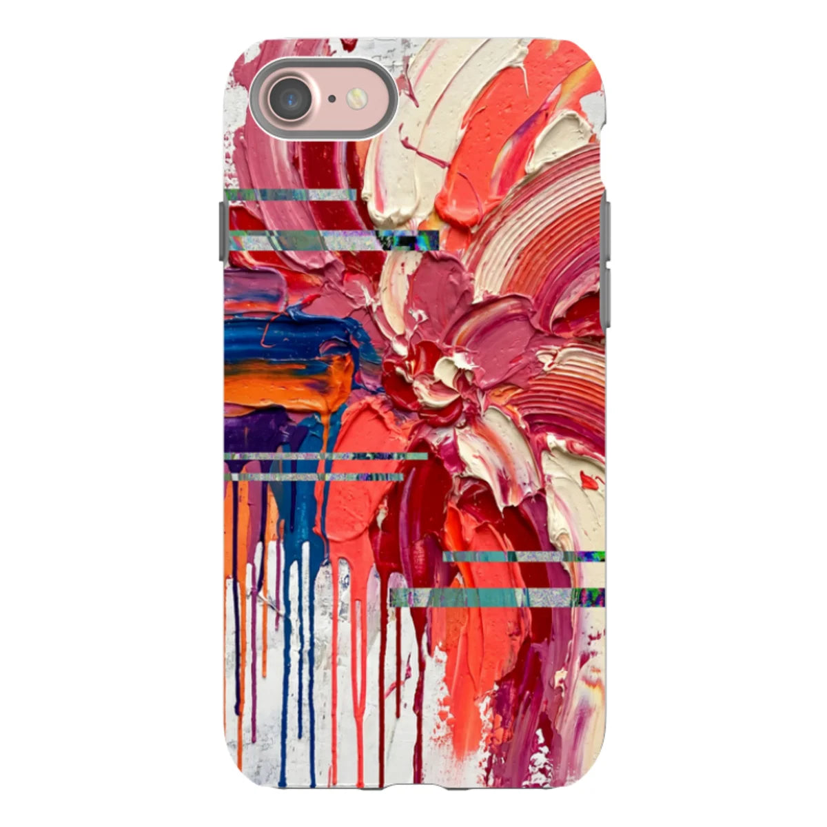 Abstract Florals by Frida Lövström — iPhone SE3 Tough Case In Gloss Tough Case — Finnaij