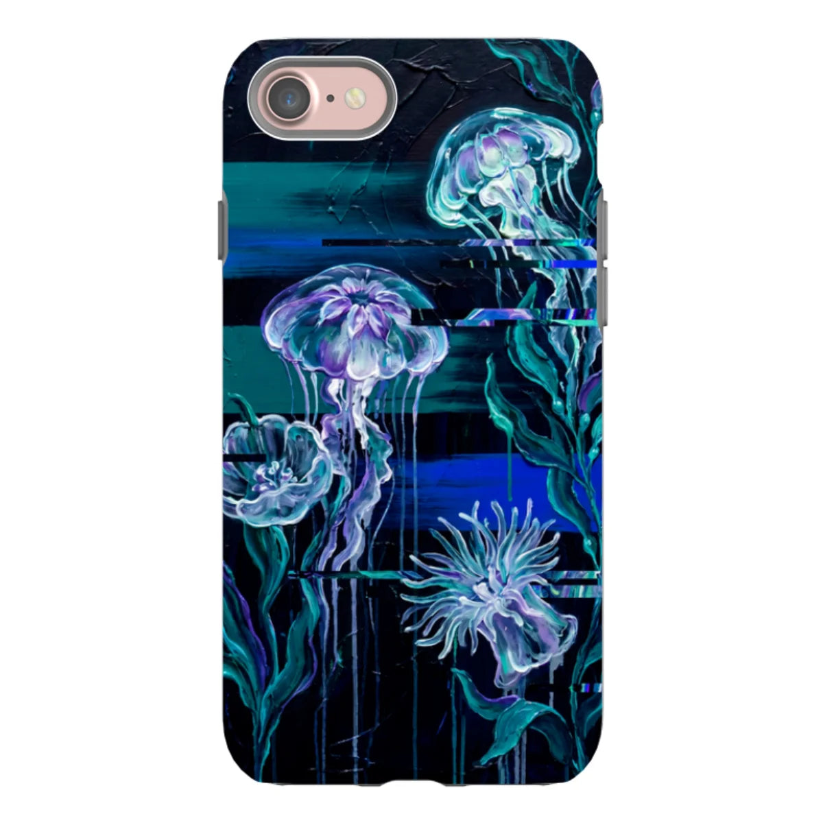 Deep-Sea Underwater Botanical Fantasy by Frida Lövström — iPhone SE3 Tough Case In Matte Tough Case — Finnaij