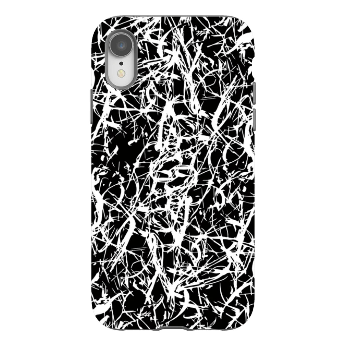 Black-White Grunge — iPhone XR Tough Case — Finnaij