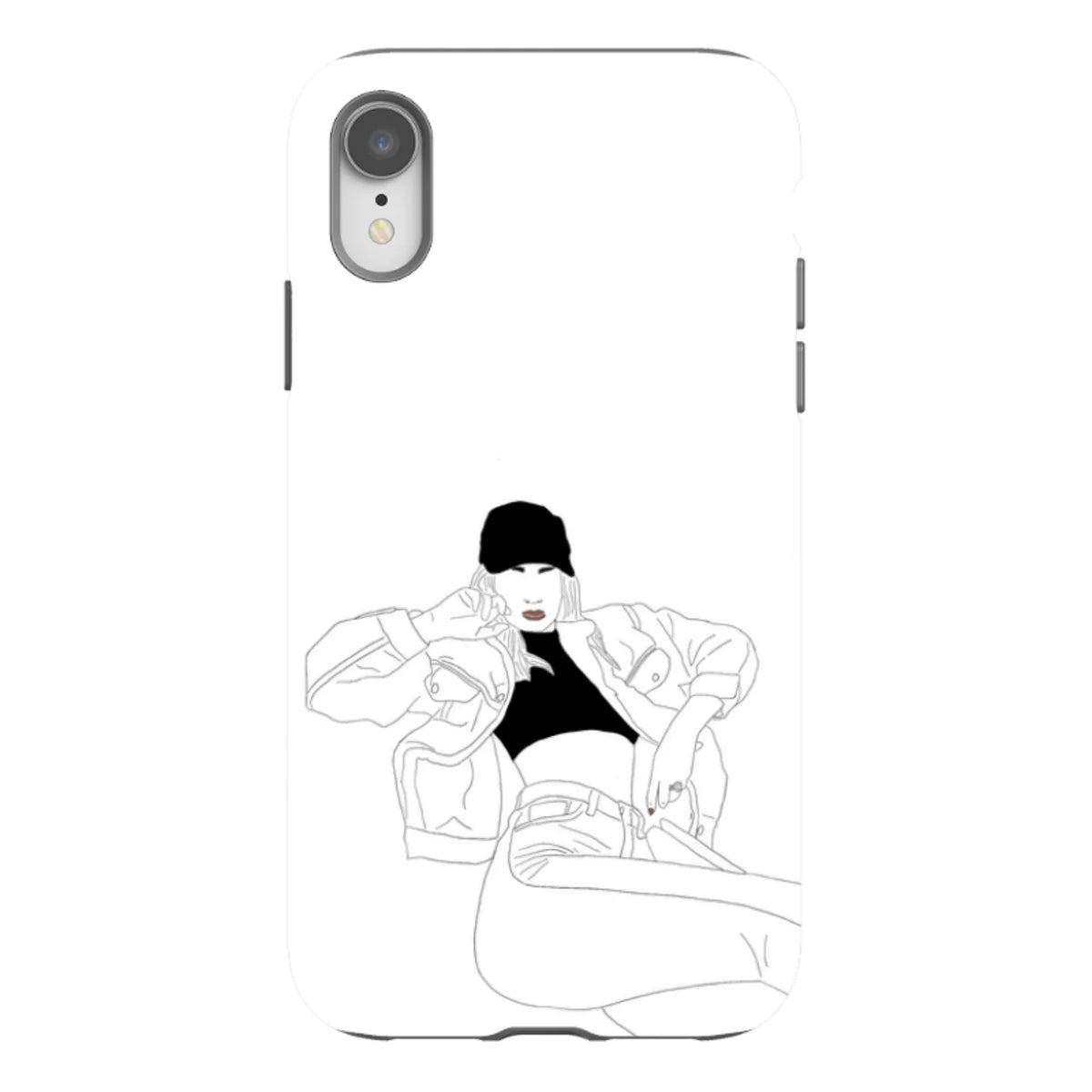 Black Cap by Keagan Haight — iPhone XR Tough Case — Finnaij