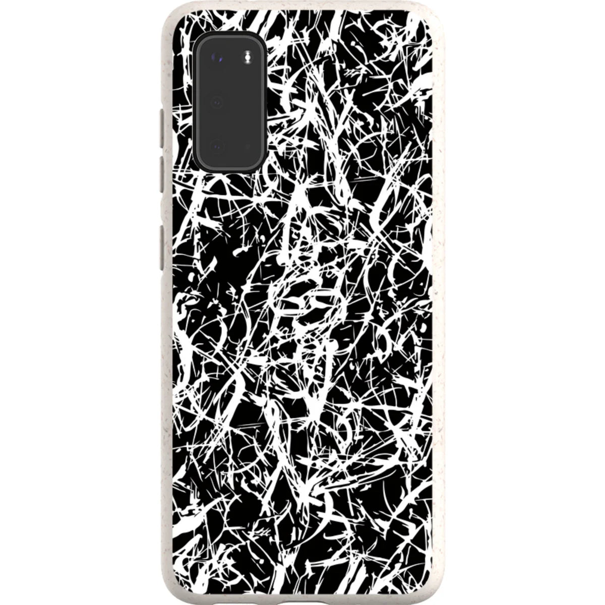 Black-White Grunge — S20 Samsung Galaxy Bio-degradable Case — Finnaij