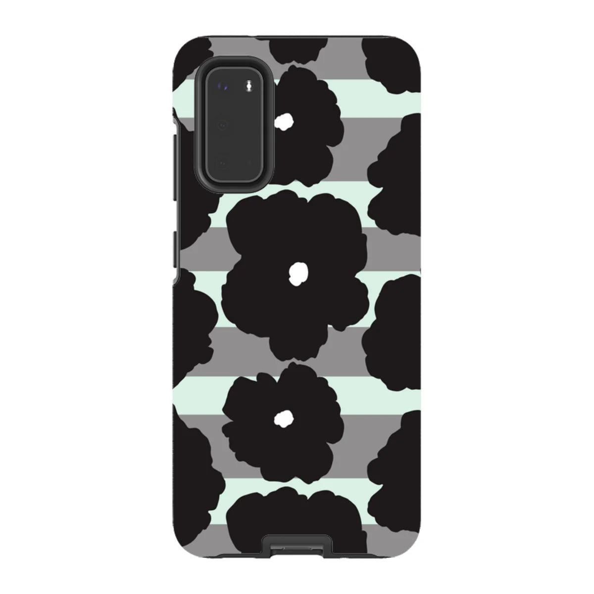 Bold Floral Black — S20 Tough Case — Finnaij