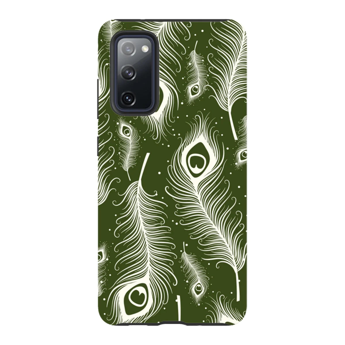 Feathers in Bloom Army Green — S20 Fan Edition Tough Case — Finnaij