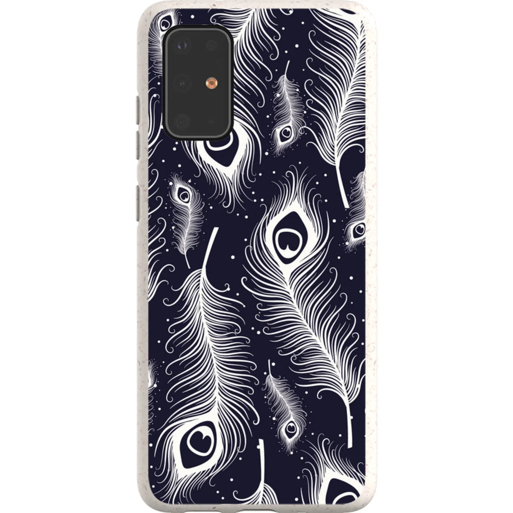 Feathers in Bloom — S25 Plus Samsung Galaxy Bio-degradable Case — Finnaij