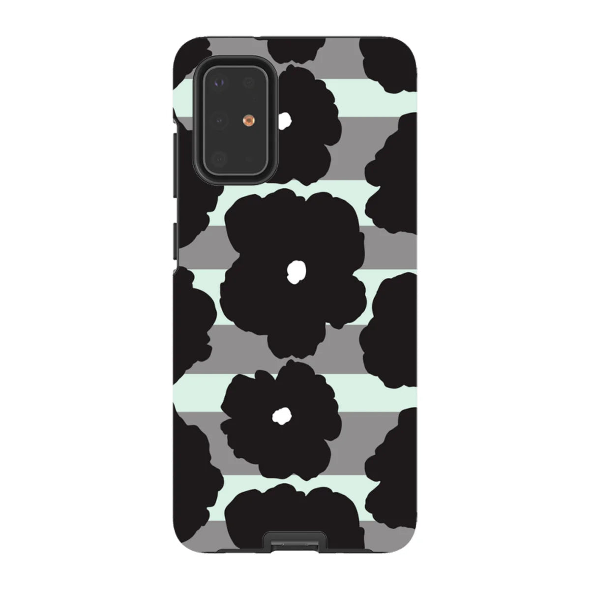 Bold Floral Black — S20 Plus Tough Case — Finnaij