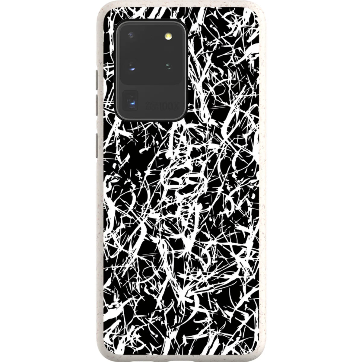 Black-White Grunge — S20 Ultra Samsung Galaxy Bio-degradable Case — Finnaij
