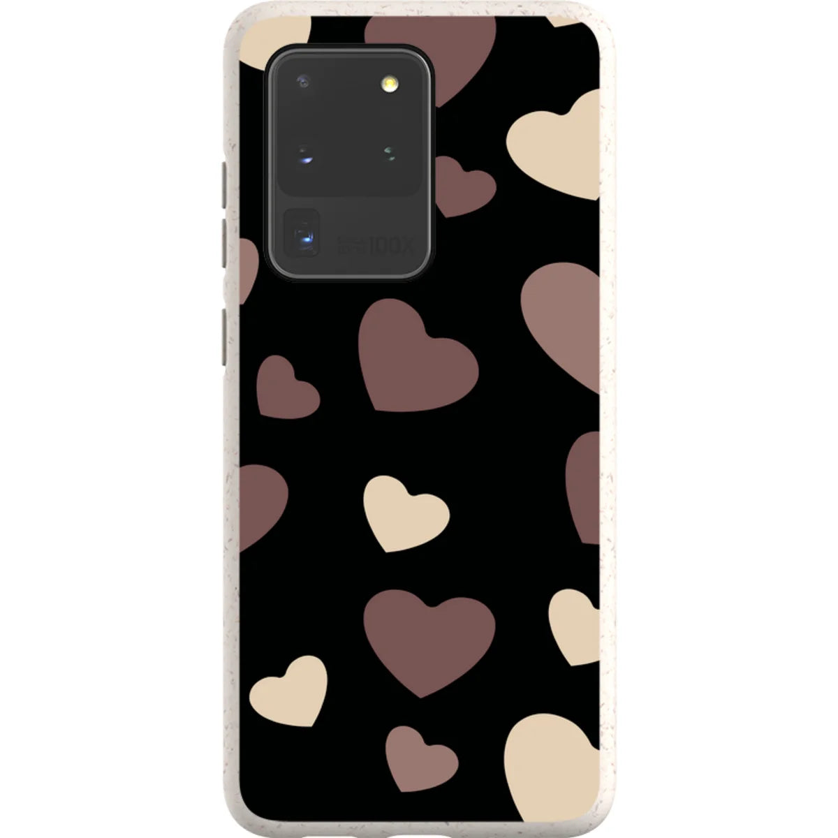 White & Black Hearts — S20 Ultra Samsung Galaxy Bio-degradable Case — Finnaij