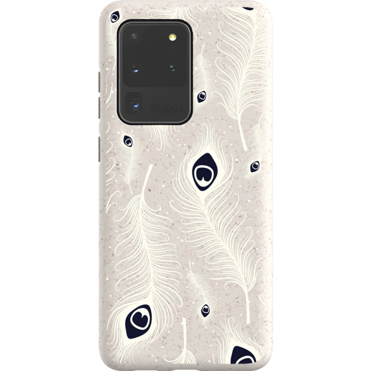 Feathers in Bloom Natural — S20 Ultra Samsung Galaxy Bio-degradable Case — Finnaij