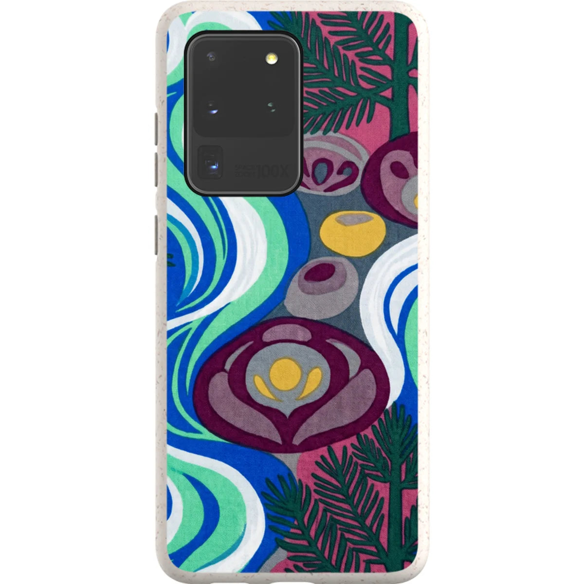 Sauna Bloom Motif by Aino Kallio — S20 Ultra Samsung Galaxy Bio-degradable Case — Finnaij