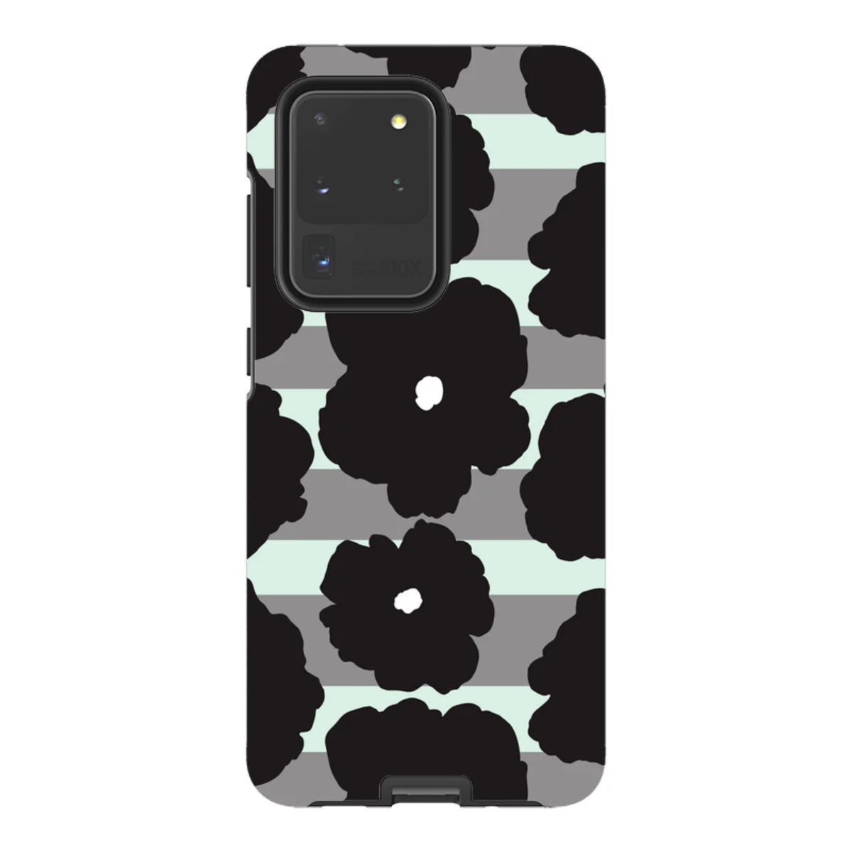 Bold Floral Black — S20 Ultra Tough Case — Finnaij