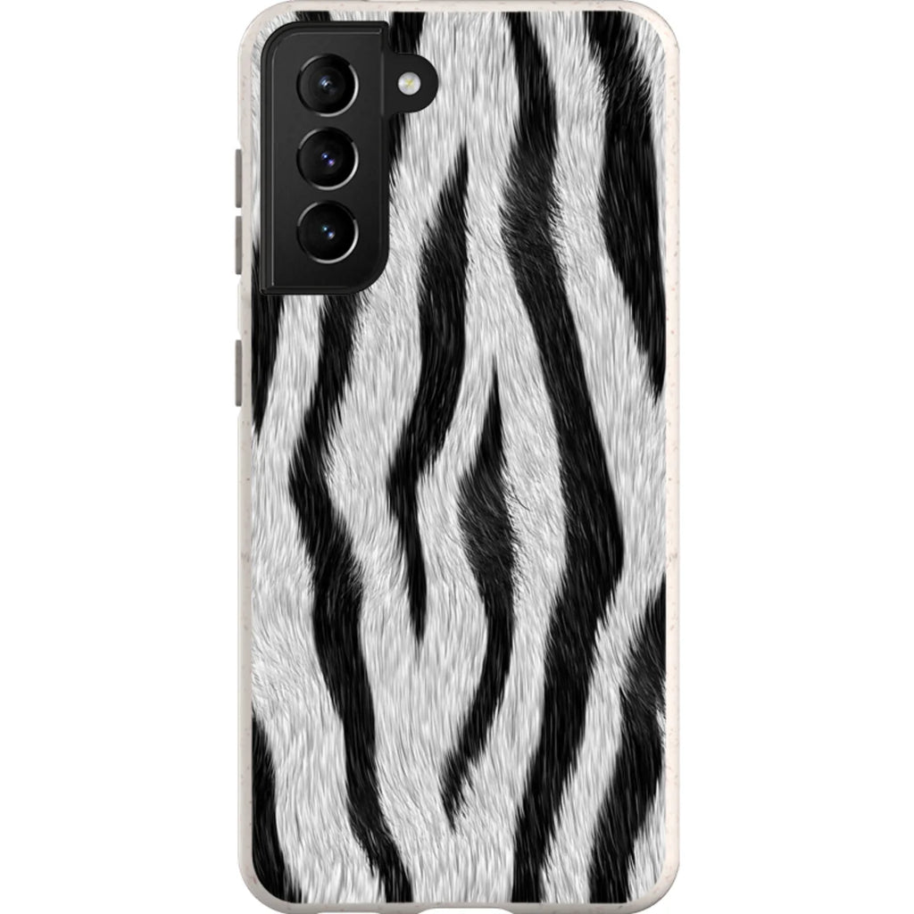 Zebra Groove — S21 Samsung Galaxy Bio-degradable Case — Finnaij