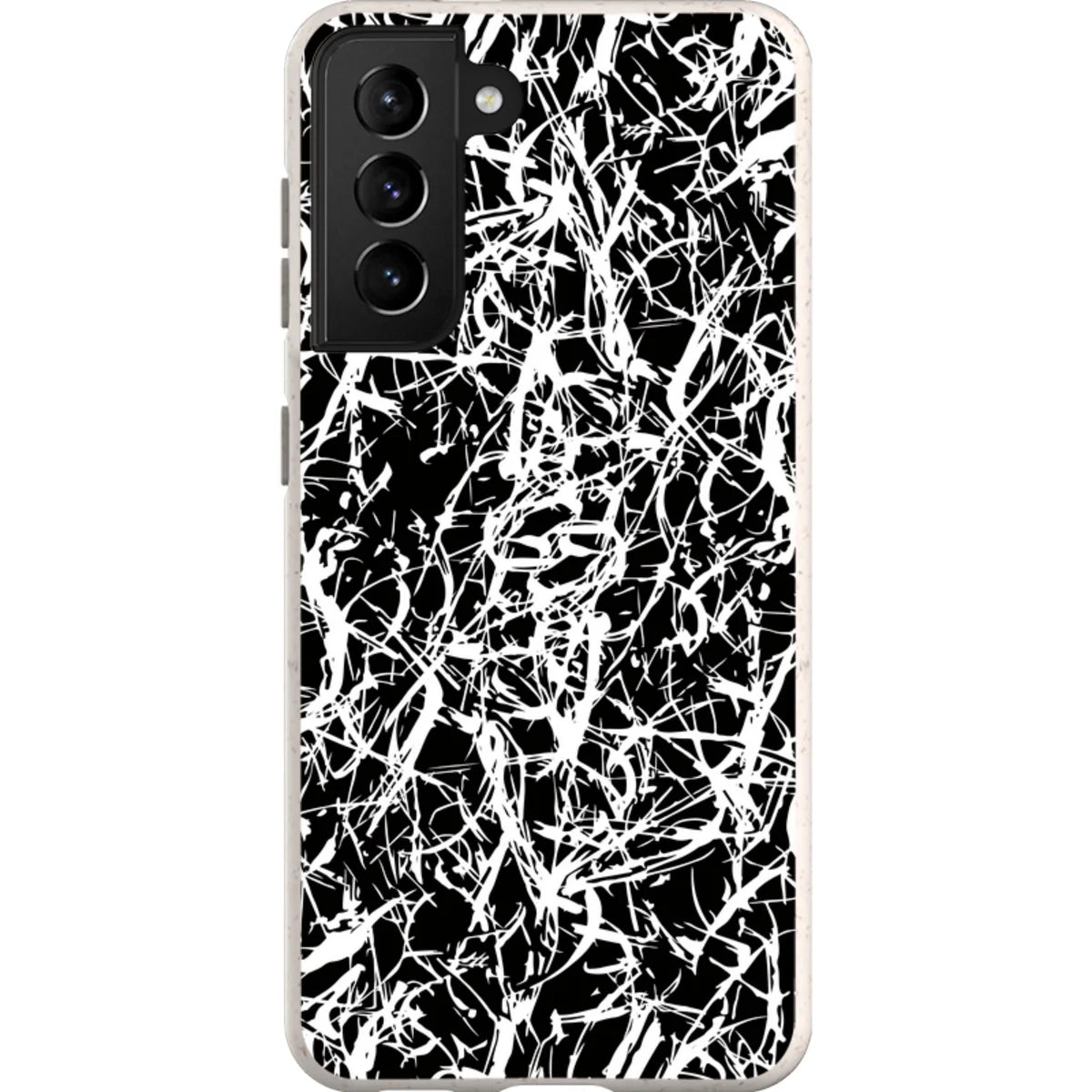 Black-White Grunge — S21 Samsung Galaxy Bio-degradable Case — Finnaij