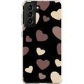 White & Black Hearts — S21 Samsung Galaxy Bio-degradable Case — Finnaij