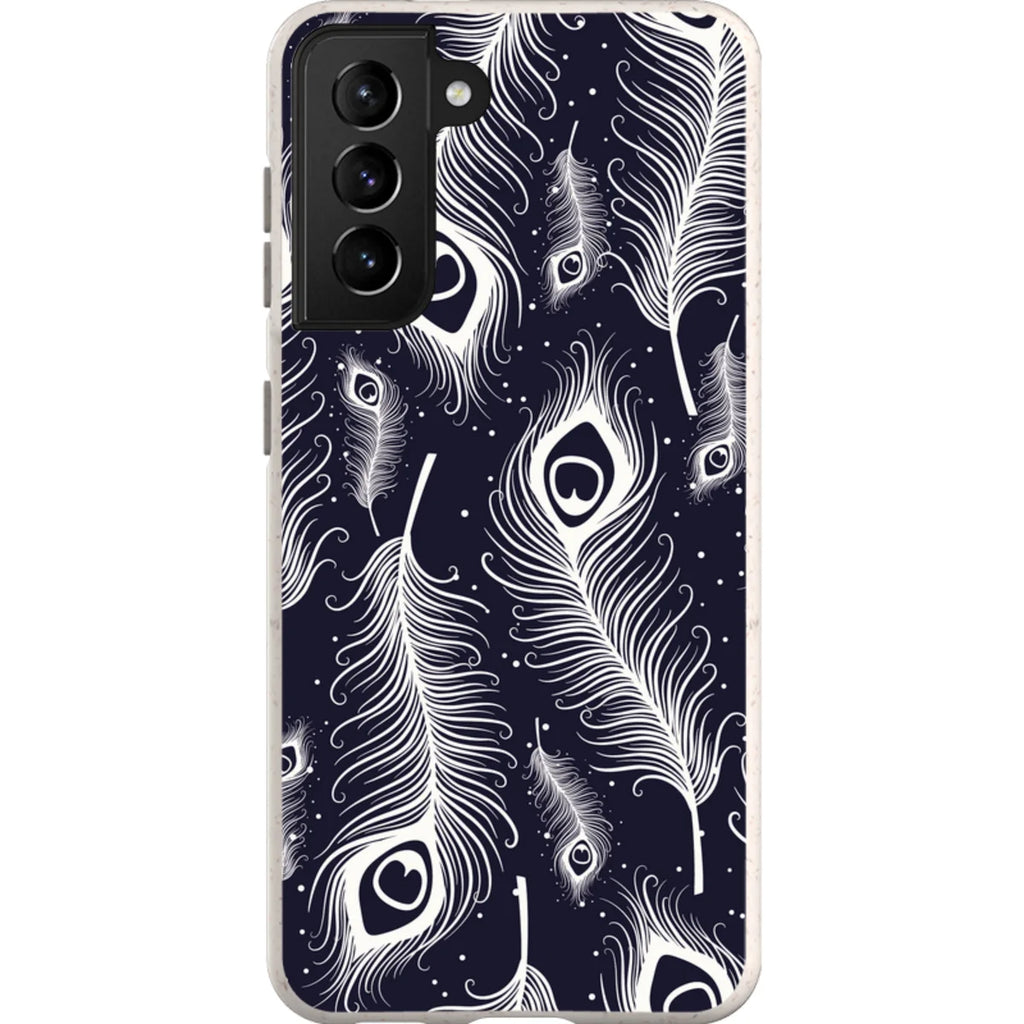Feathers in Bloom — S24 Ultra Samsung Galaxy Bio-degradable Case — Finnaij