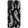 Feathers in Bloom Black — S21 Samsung Galaxy Bio-degradable Case — Finnaij