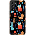 Nordic Ornament Black — S21 Samsung Galaxy Bio-degradable Case — Finnaij