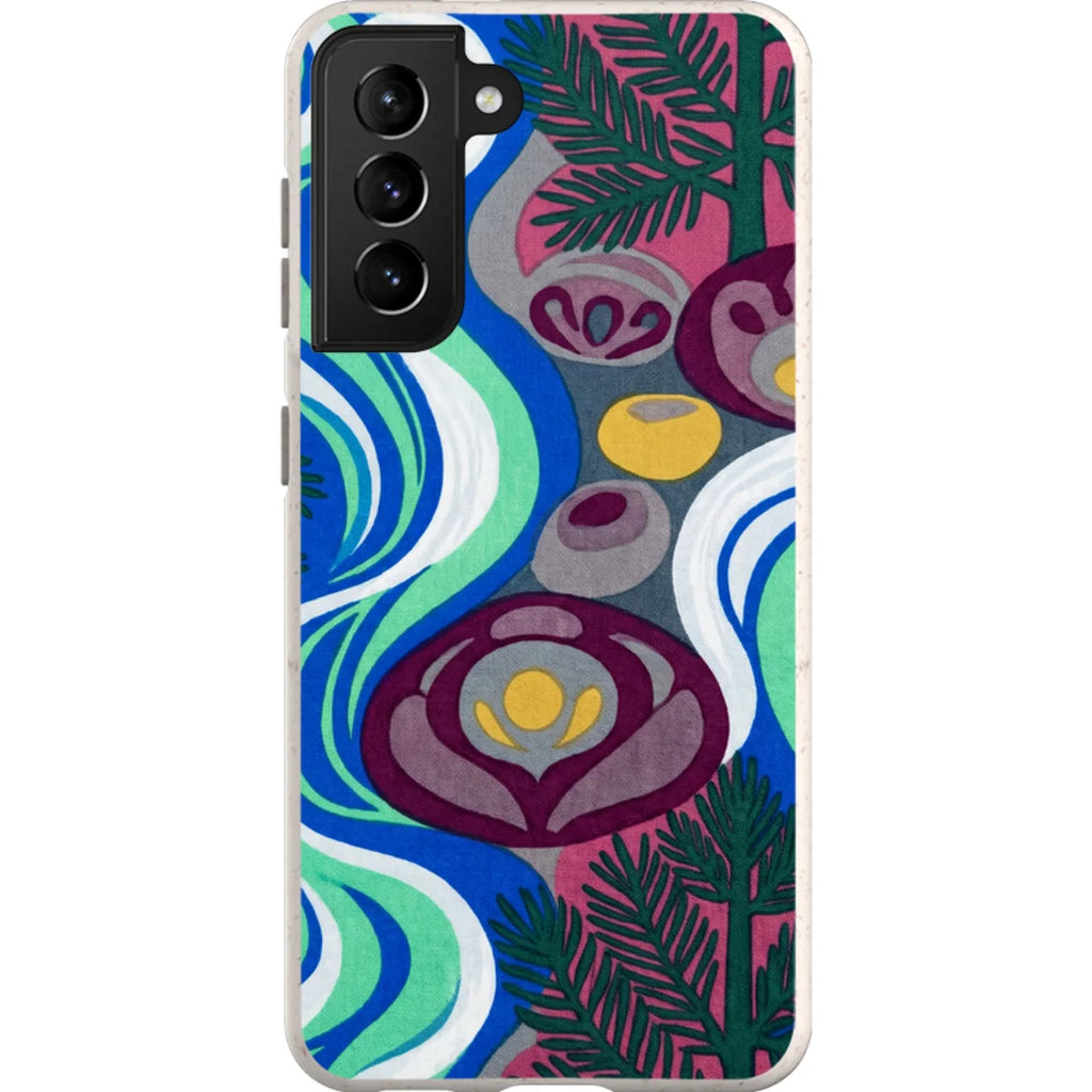 Sauna Bloom Motif by Aino Kallio — S21 Samsung Galaxy Bio-degradable Case — Finnaij