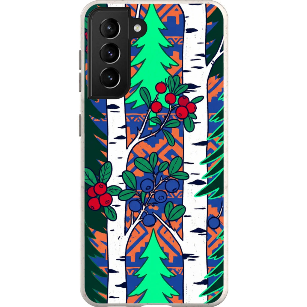 Nordic Forest by Aino Kallio — S21 Samsung Galaxy Bio-degradable Case — Finnaij