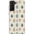 Birch and Linen Pattern by Elsi Vaarala — S21 Samsung Galaxy Bio-degradable Case — Finnaij