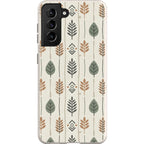 Birch and Linen Pattern by Elsi Vaarala — S21 Samsung Galaxy Bio-degradable Case — Finnaij