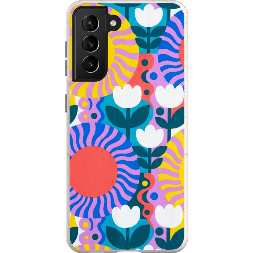 Midnight Sun Mod Bloom by Salla Niemi — S21 Samsung Galaxy Bio-degradable Case — Finnaij