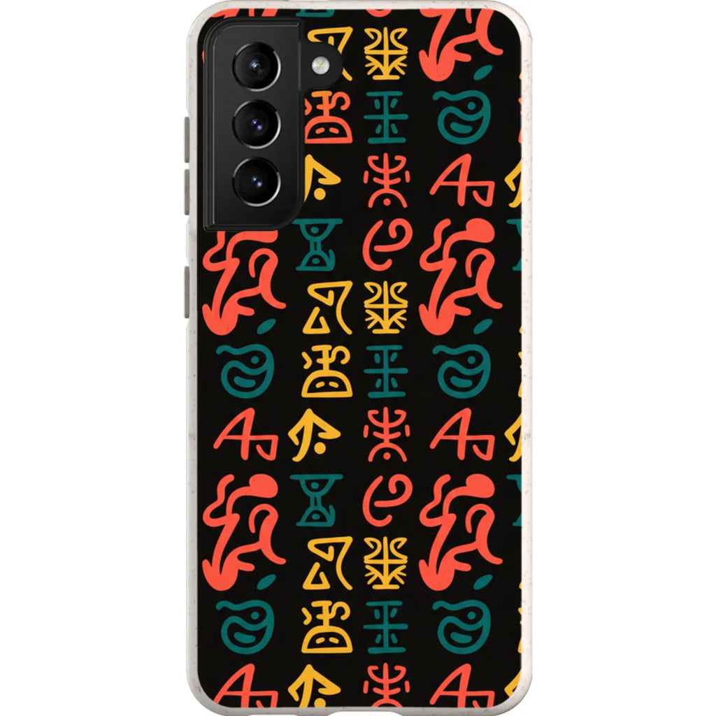 Nsibidi Pulse by Ada Okoye — Samsung Galaxy Bio-degradable Case — Finnaij