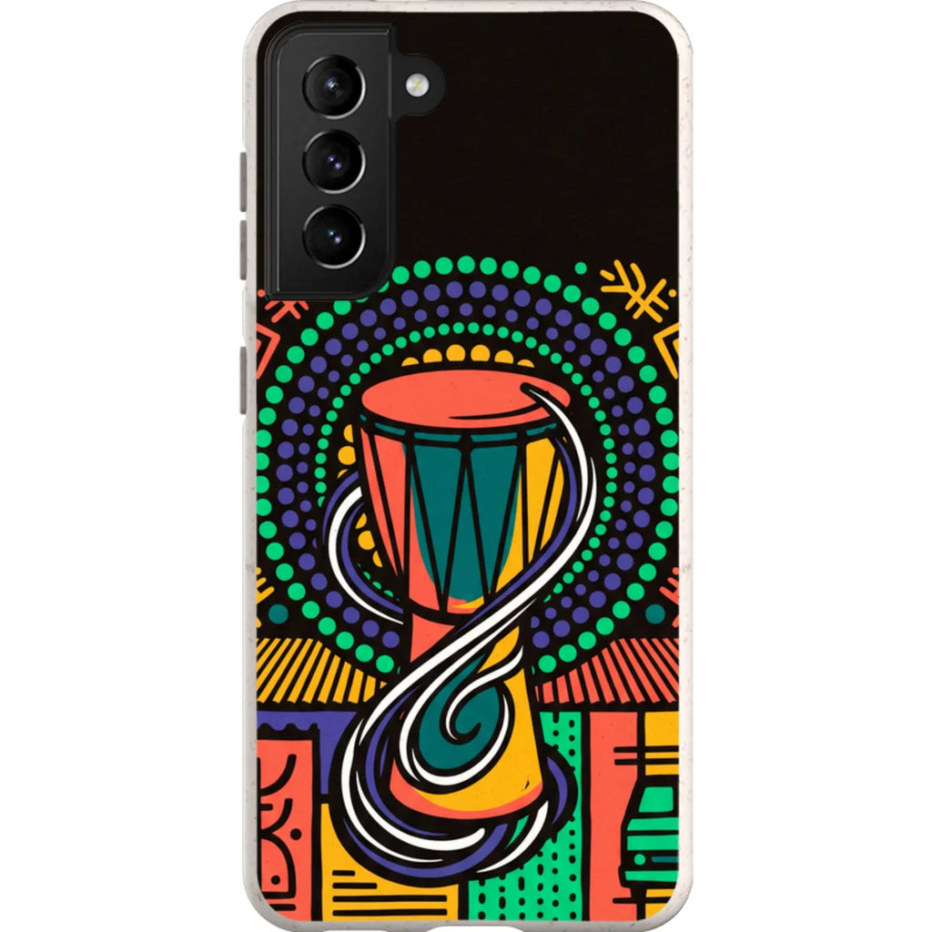 Talking Drum Halo by Ada Okoye — S21 Samsung Galaxy Bio-degradable Case — Finnaij