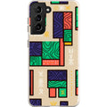 Ankara Blocks on Sand by Ada Okoye — S21 Samsung Galaxy Bio-degradable Case — Finnaij