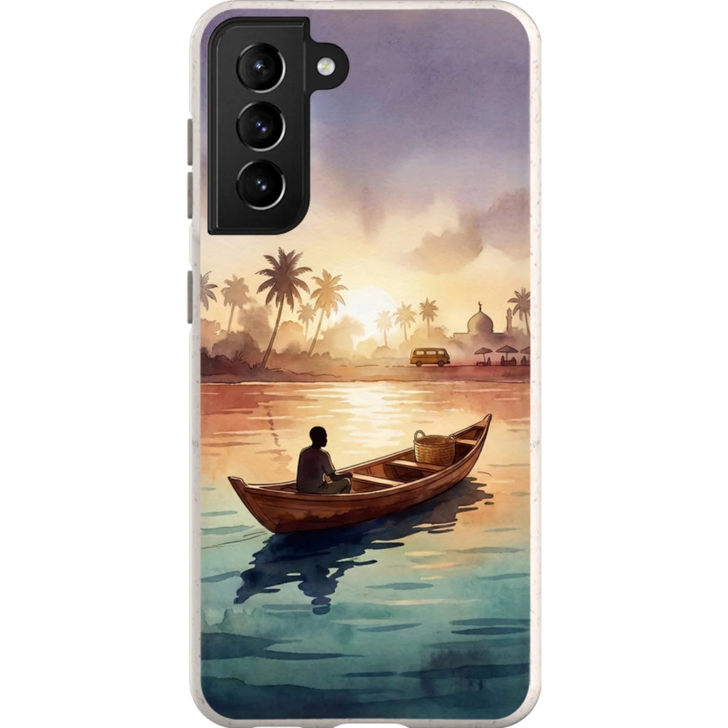 Lagoon Morning by Tobi Akinyemi — S21 Samsung Galaxy Bio-degradable Case — Finnaij