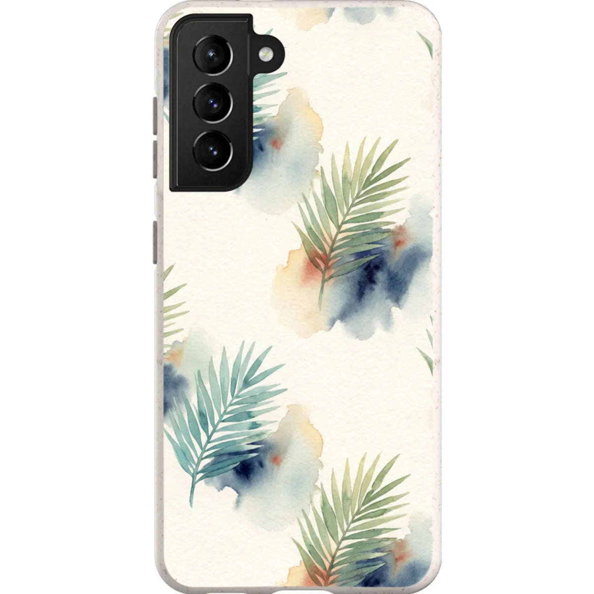 Palm Frond Breeze Pattern by Tobi Akinyemi — S21 Samsung Galaxy Bio-degradable Case — Finnaij