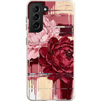 Peonies by Frida Lövström — S21 Samsung Galaxy Bio-degradable Case — Finnaij