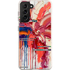 Abstract Florals by Frida Lövström — S21 Samsung Galaxy Bio-degradable Case — Finnaij