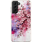 Cherry Blossoms by Frida Lövström — S21 Samsung Galaxy Bio-degradable Case — Finnaij