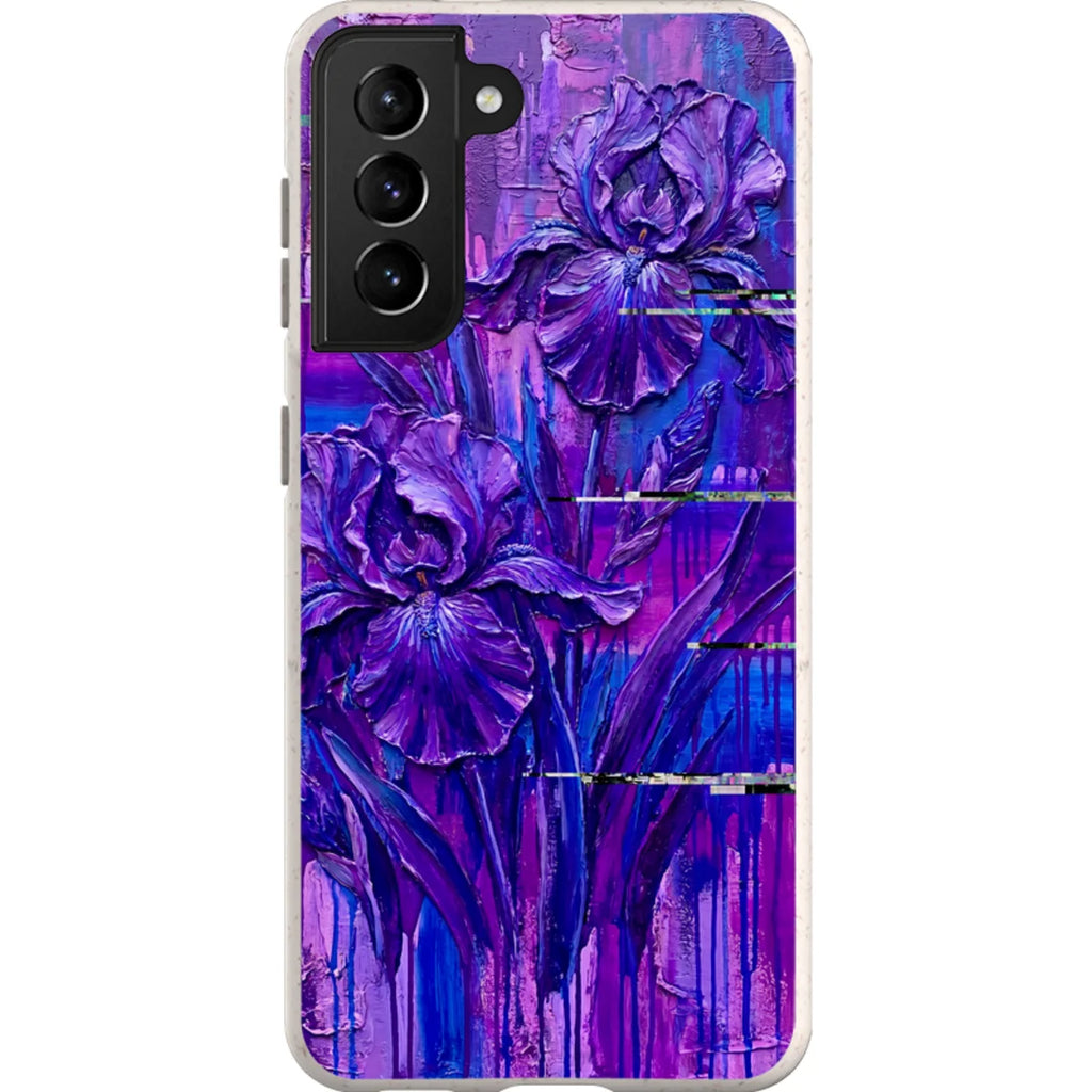 Iris Flowers by Frida Lövström — S21 Samsung Galaxy Bio-degradable Case — Finnaij