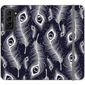 Feathers in Bloom Vegan Leather — S21 Wallet Case — Finnaij