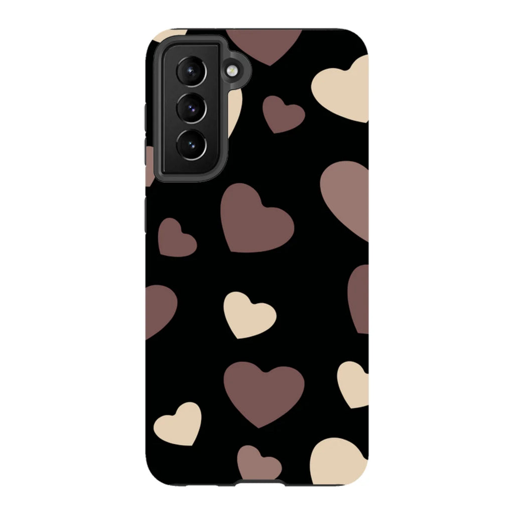 White & Black Hearts — S21 Tough Case — Finnaij