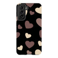 White & Black Hearts — S21 Tough Case — Finnaij