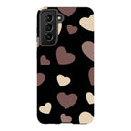 White & Black Hearts — S21 Tough Case — Finnaij