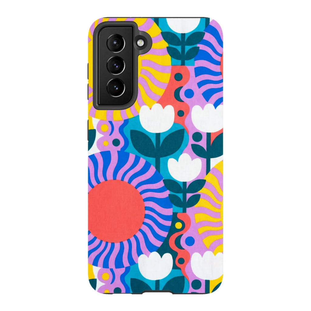Midnight Sun Mod Bloom by Salla Niemi — S21 Tough Case — Finnaij