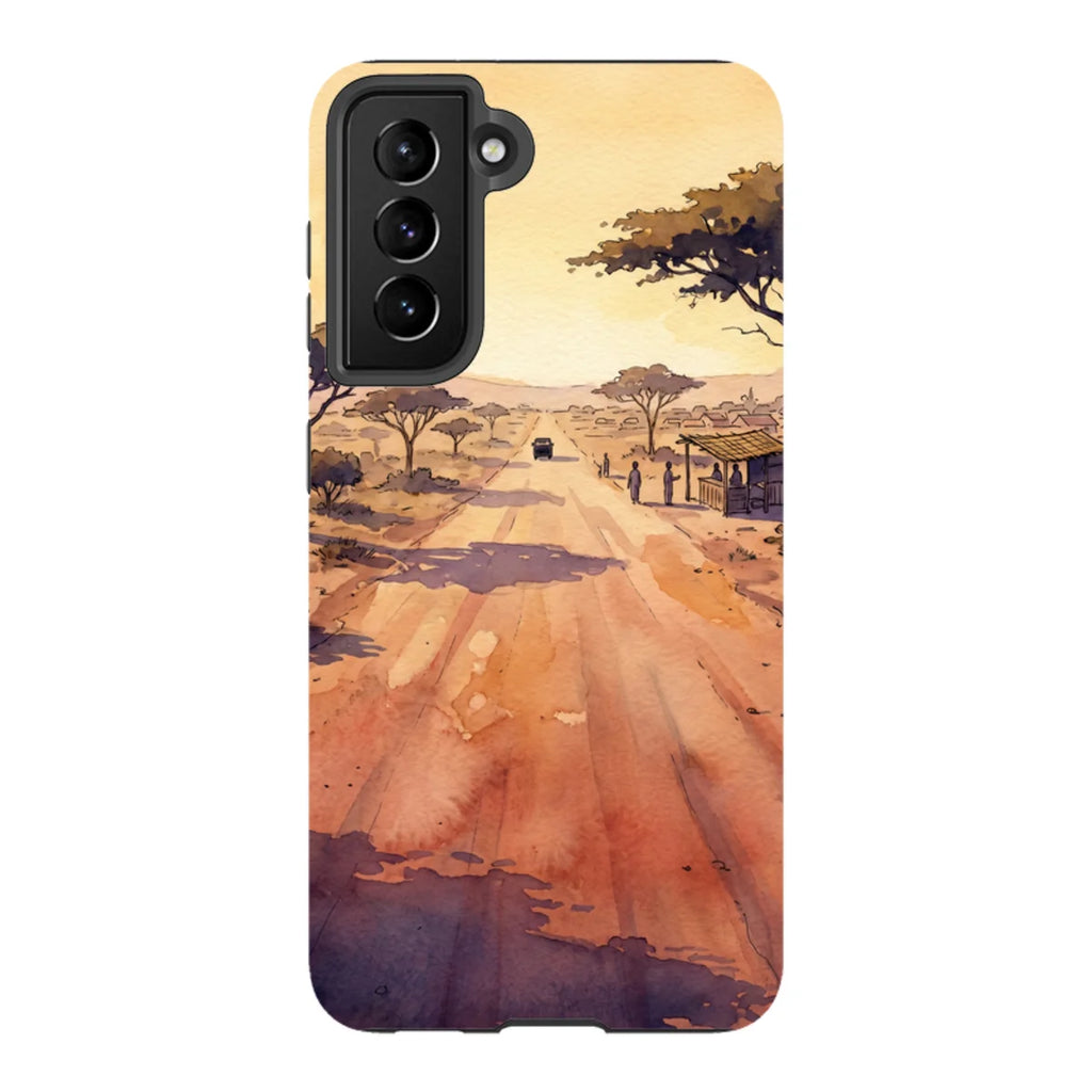 Laterite Road Golden Hour by Tobi Akinyemi — S21 Tough Case — Finnaij