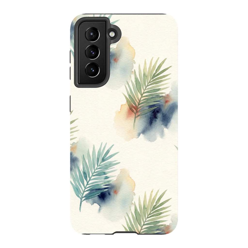 Palm Frond Breeze Pattern by Tobi Akinyemi — S21 Tough Case — Finnaij