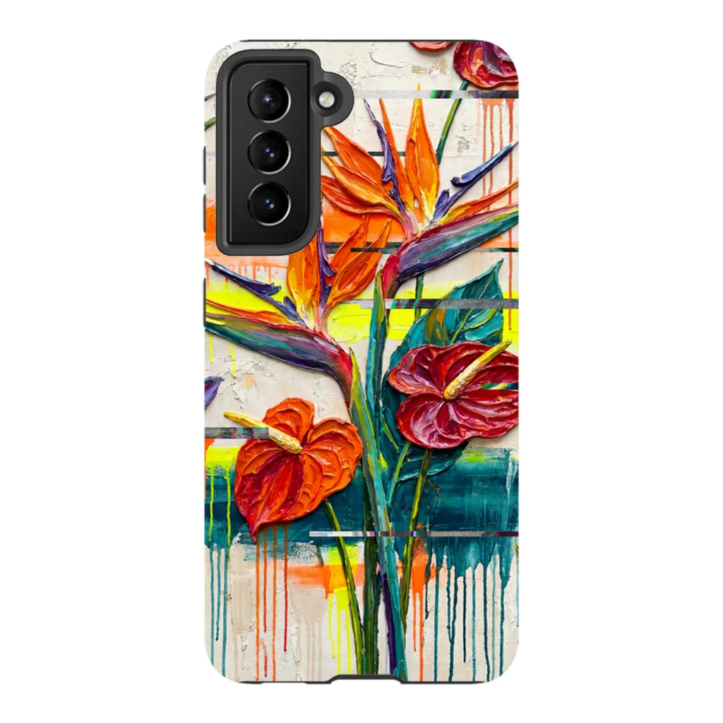Tropical Flowers by Frida Lövström — S21 Tough Case — Finnaij