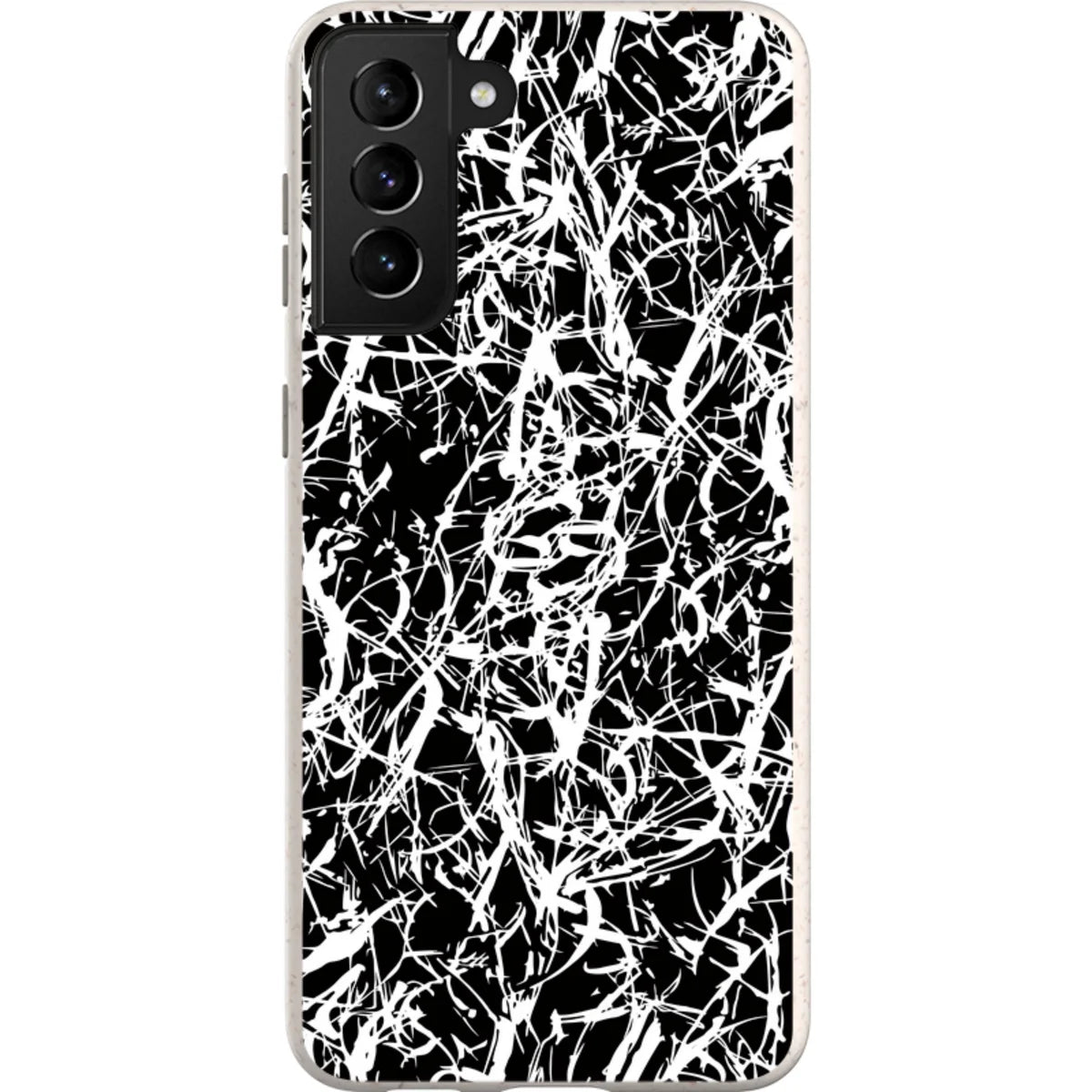 Black-White Grunge — S21 Plus Samsung Galaxy Bio-degradable Case — Finnaij