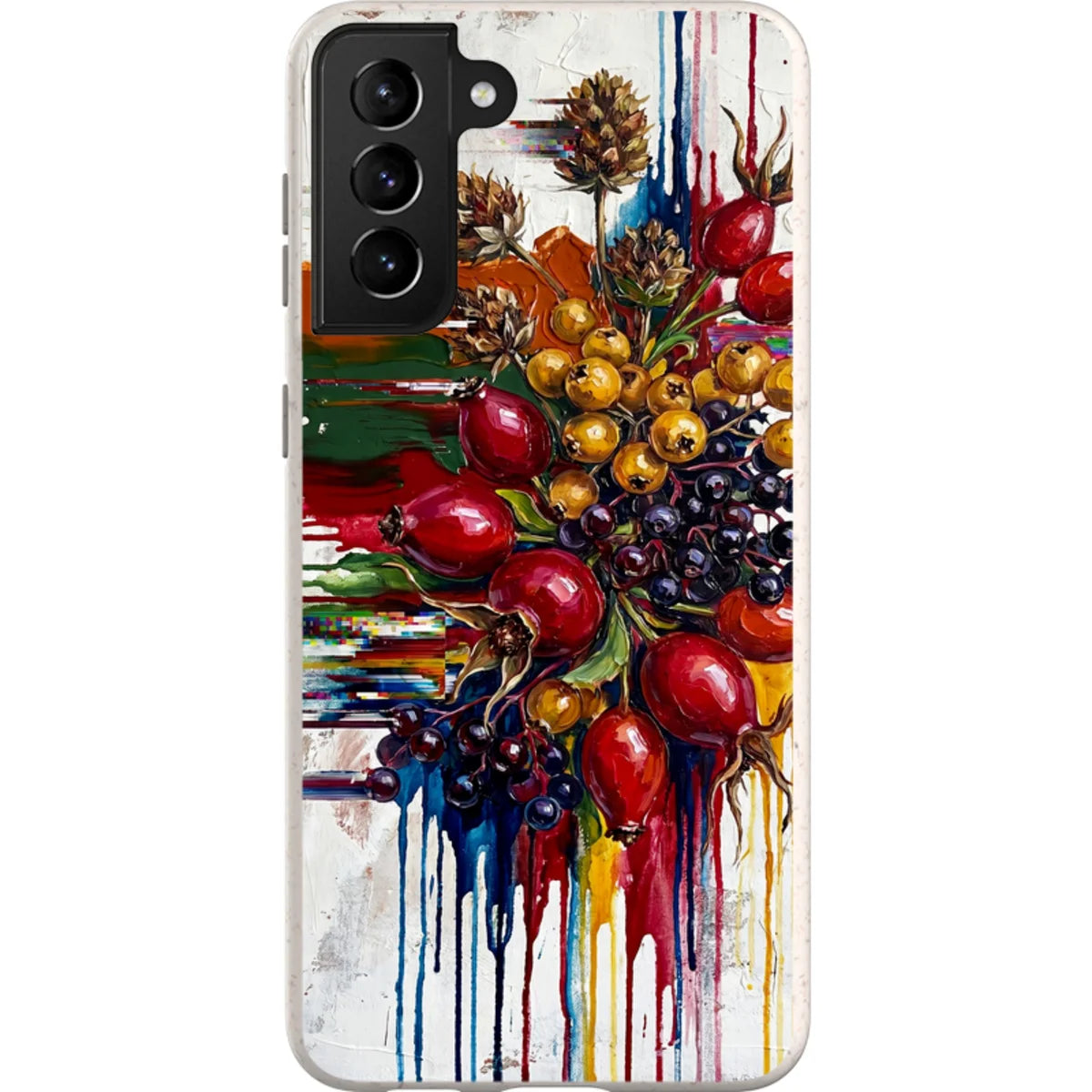Autumn Berries and Botanicals by Frida Lövström — S21 Plus Samsung Galaxy Bio-degradable Case — Finnaij