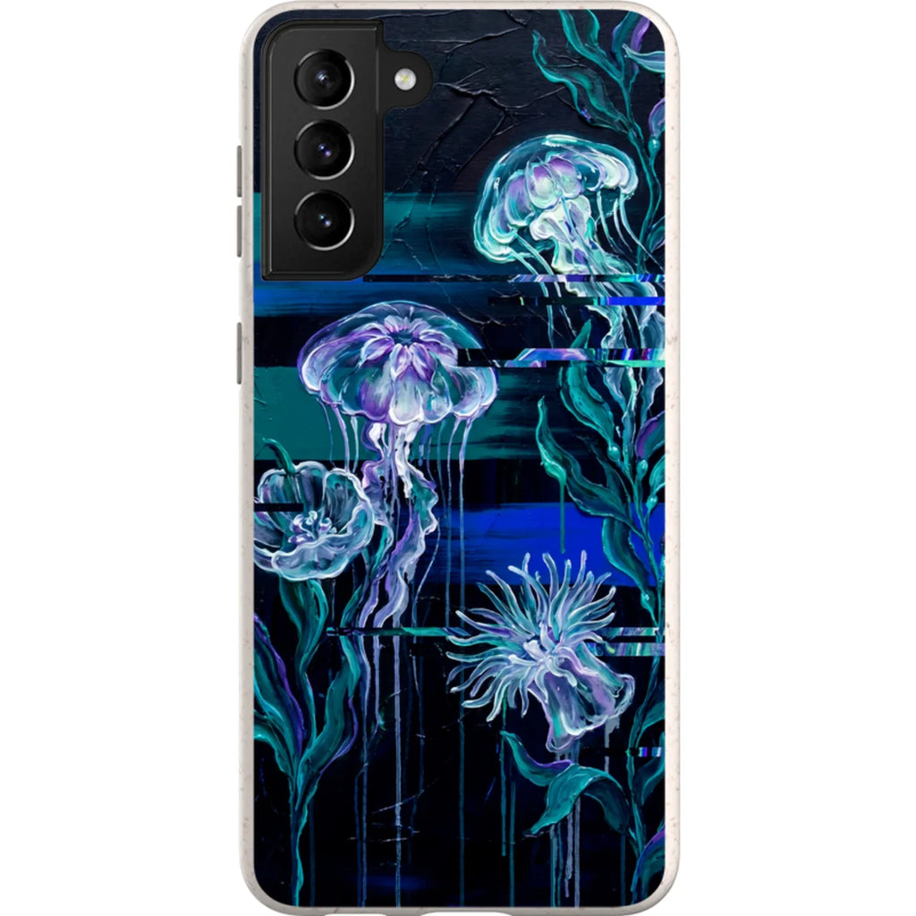 Deep-Sea Underwater Botanical Fantasy by Frida Lövström — S21 Plus Samsung Galaxy Bio-degradable Case — Finnaij