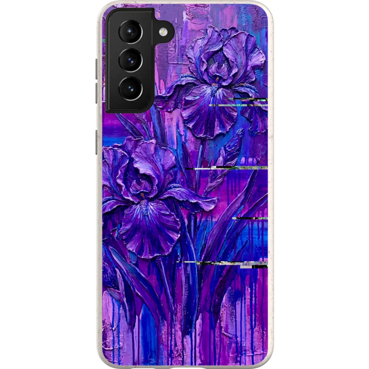 Iris Flowers by Frida Lövström — S21 Plus Samsung Galaxy Bio-degradable Case — Finnaij